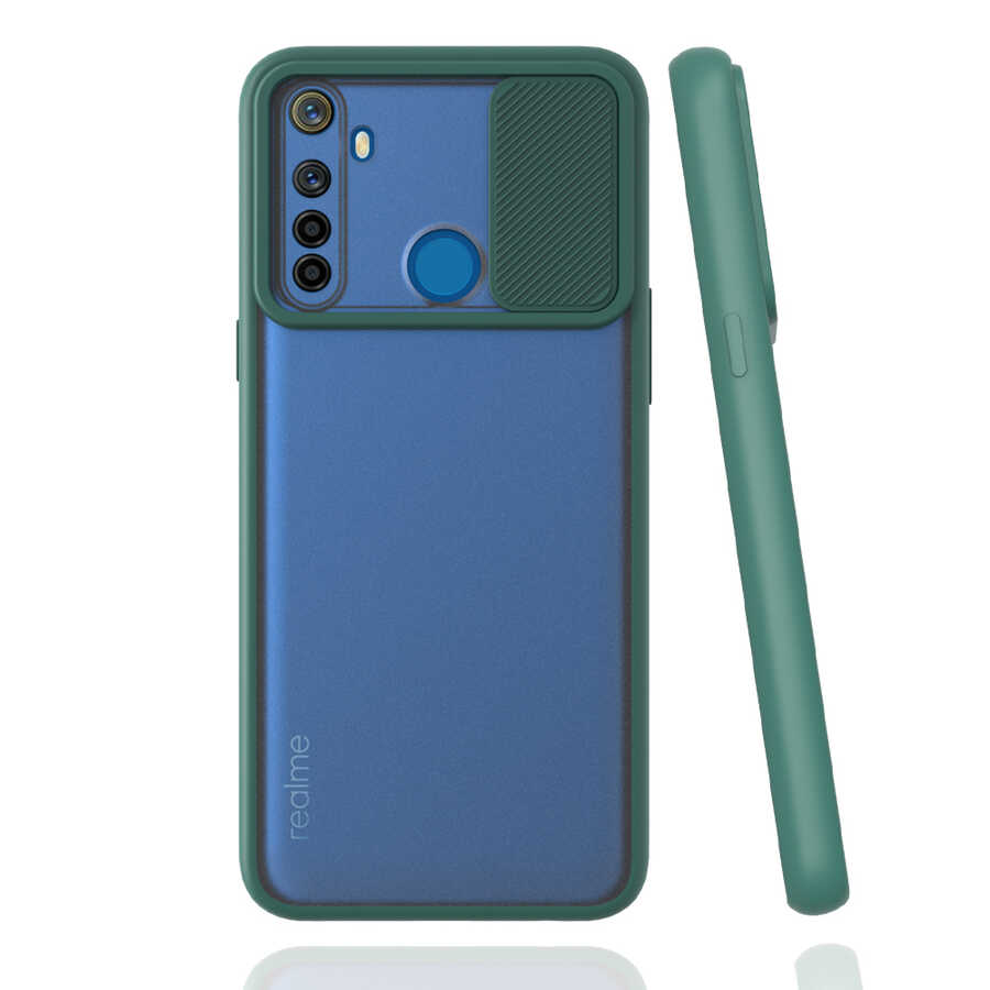 Realme 5İ Uyumlu Kılıf Zore Lensi Kapak