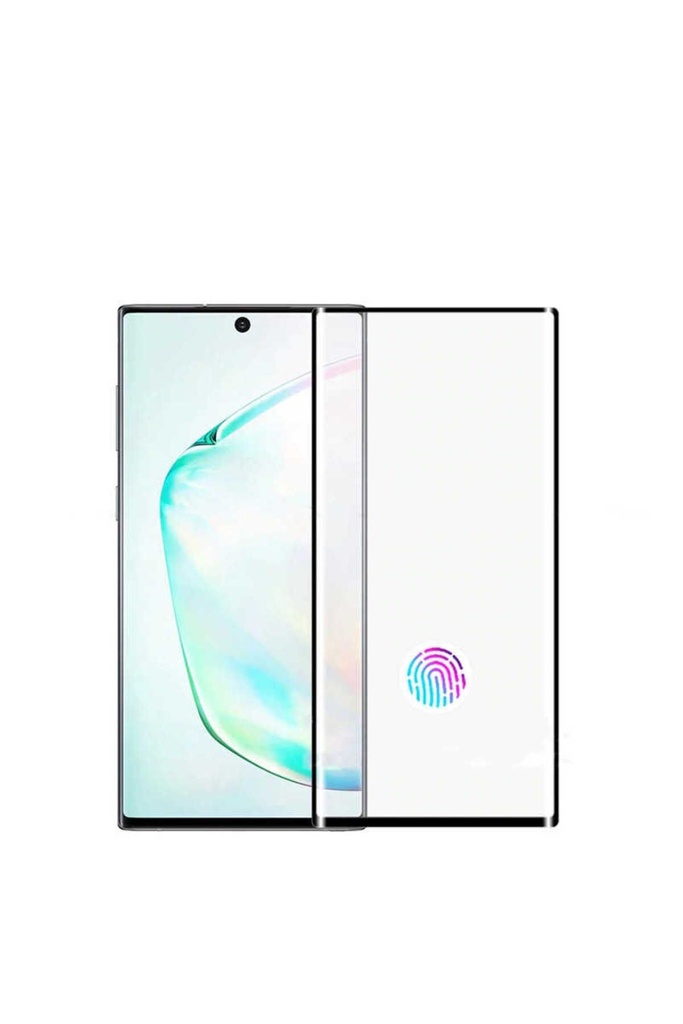 Samsung Galaxy Note 10 Plus Uyumlu Zore Kavisli Full Yapışkanlı Cam Ekran Koruyucu