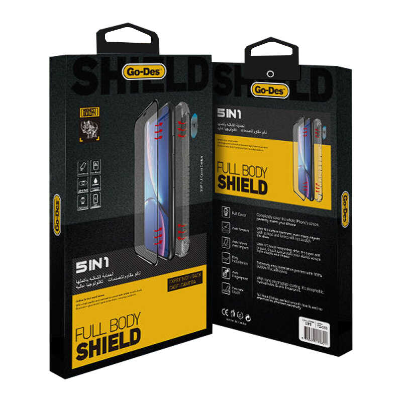 Apple iPhone 12 Uyumlu Go Des 5 in 1 Full Body Shield