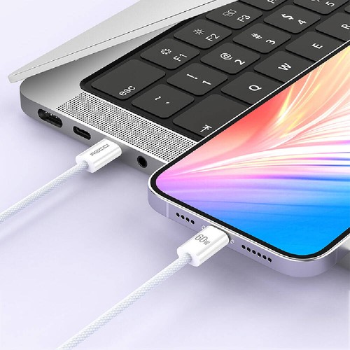 Recci RS15CC Nature Serisi 60W Hızlı Şarj Özellikli Type-C To Type-C PD Kablo 2M