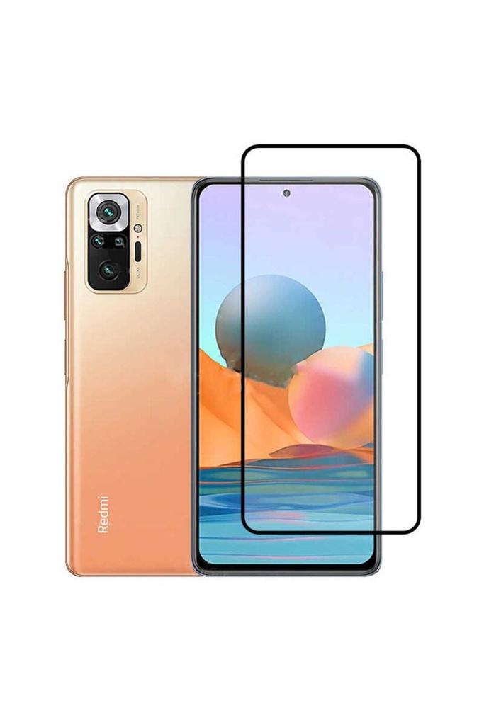 Xiaomi Redmi Note 10 Pro Uyumlu Zore Kenarları Kırılmaya Dayanıklı Cam Ekran Koruyucu