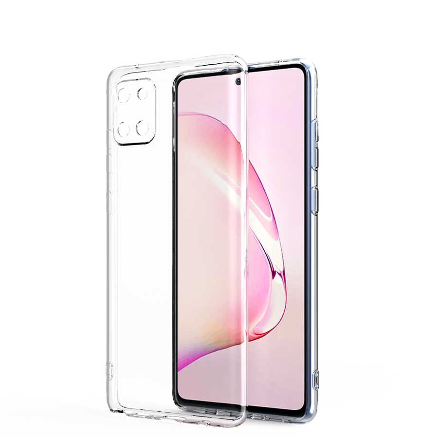 Samsung Galaxy A81 (Note 10 Lite) Uyumlu Kılıf Zore Kamera Korumalı Süper Silikon Kapak