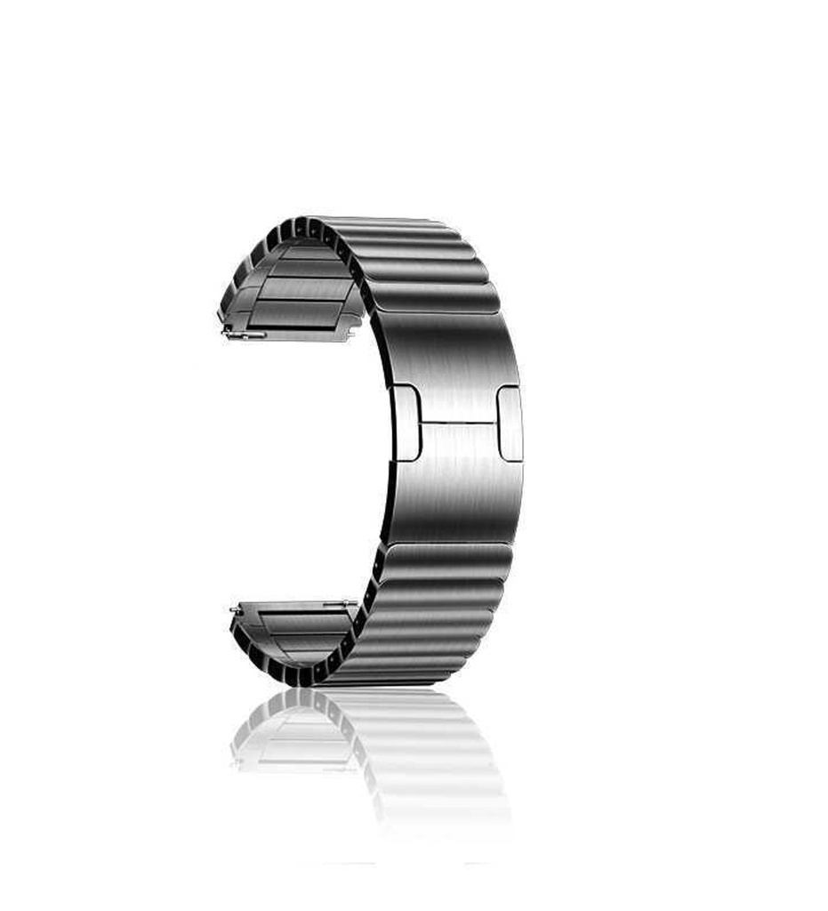 Xiaomi  Amazfit Pace 22mm Uyumlu Kordon Paslanmaz Çelik Luxury Metal KRD-35 Kayış