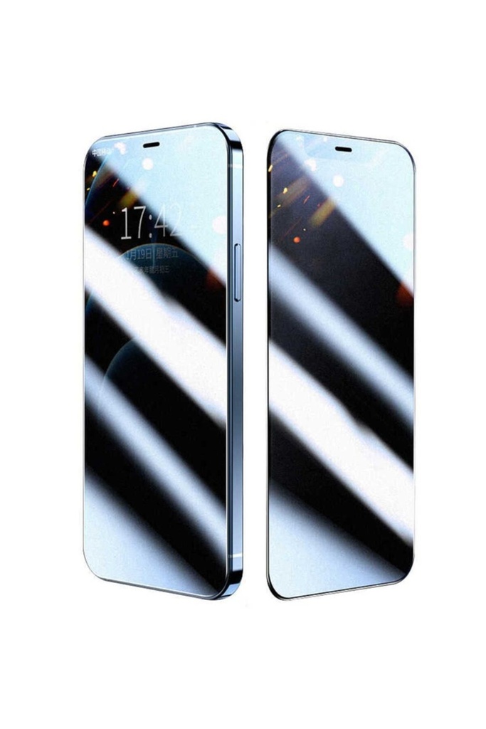 Apple iPhone 12 Mini Uyumlu Zore Fit Hard Mat Privacy Cam Ekran Koruyucu