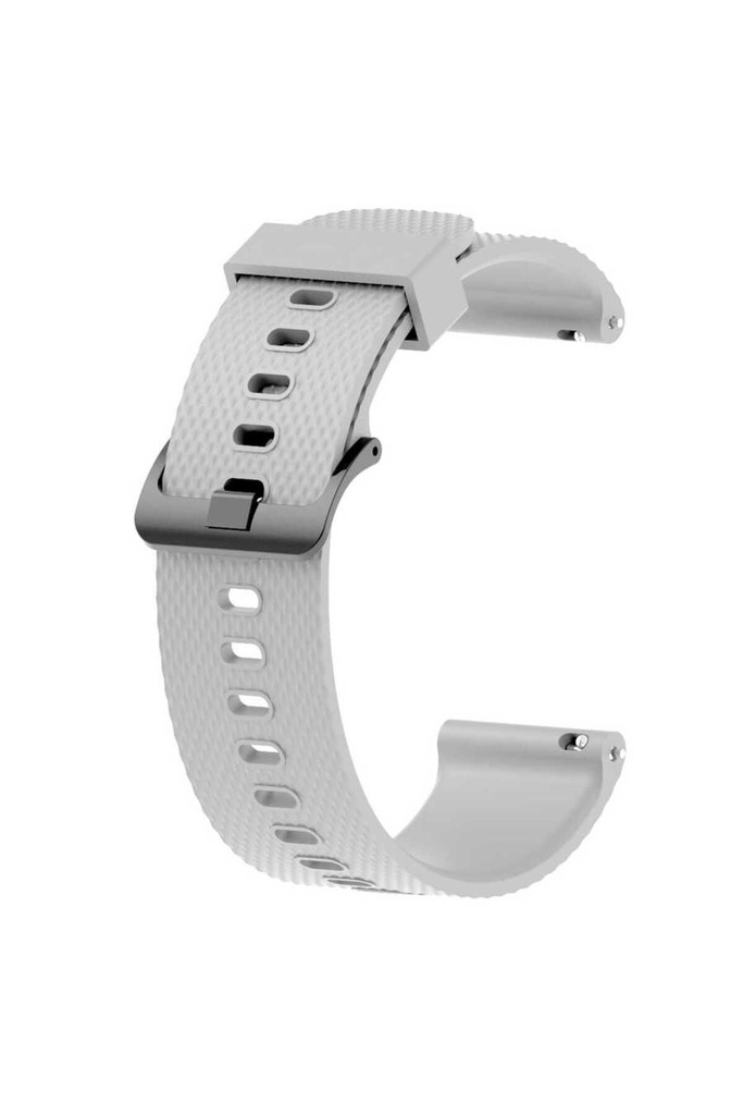 Samsung Galaxy Watch Active 2 40mm 20mm Uyumlu Kordon Silikon Tırtıllı Yumuşak Esnek KRD-46 Kayış
