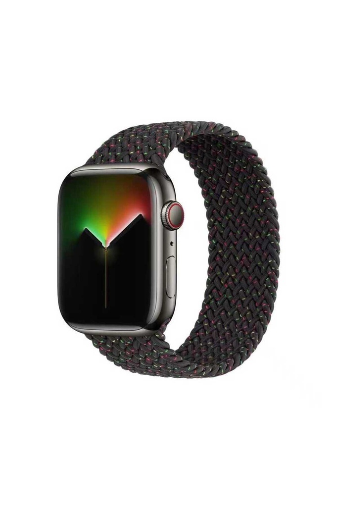 Apple Watch 42mm Uyumlu Kordon Hasır Örgü Esnek KRD-32 XSmall Kayış