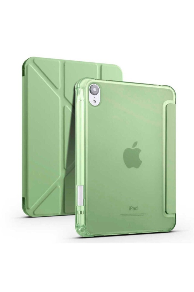 Apple iPad Mini 2021 (6.Nesil) Uyumlu Kılıf Zore Tri Folding Kalem Bölmeli Standlı Kılıf