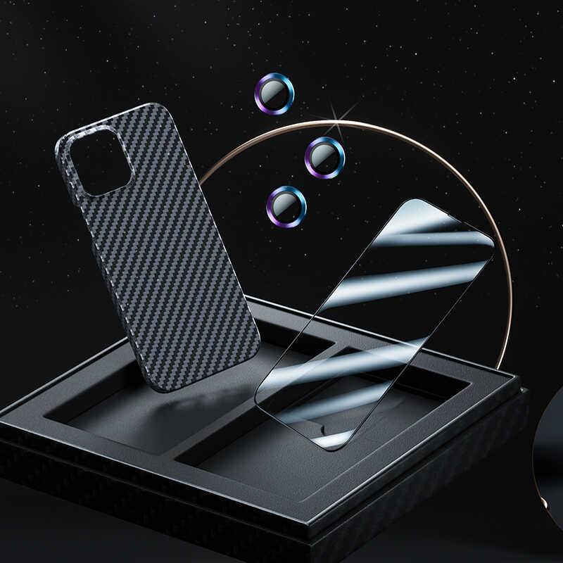 Apple iPhone 13 Uyumlu Kılıf Benks Aramid M-safe 3 in 1 Set