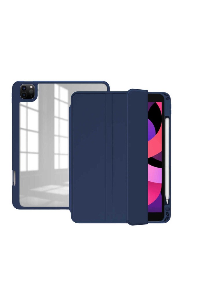 Apple iPad Pro 12.9 2021 (5.Nesil) Uyumlu Kılıf Zore Nort Arkası Şeffaf Standlı Kılıf