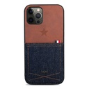 Apple iPhone 12 Pro Uyumlu Kılıf Kajsa Denim Kapak