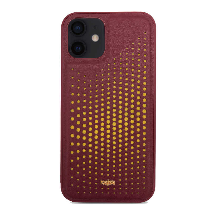 Apple iPhone 12 Uyumlu Kılıf Kajsa Splendid Serisi Circle Kapak