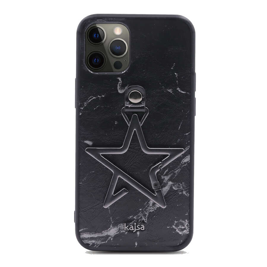 Apple iPhone 12 Pro Uyumlu Kılıf Kajsa Starry Serisi Marble Kapak