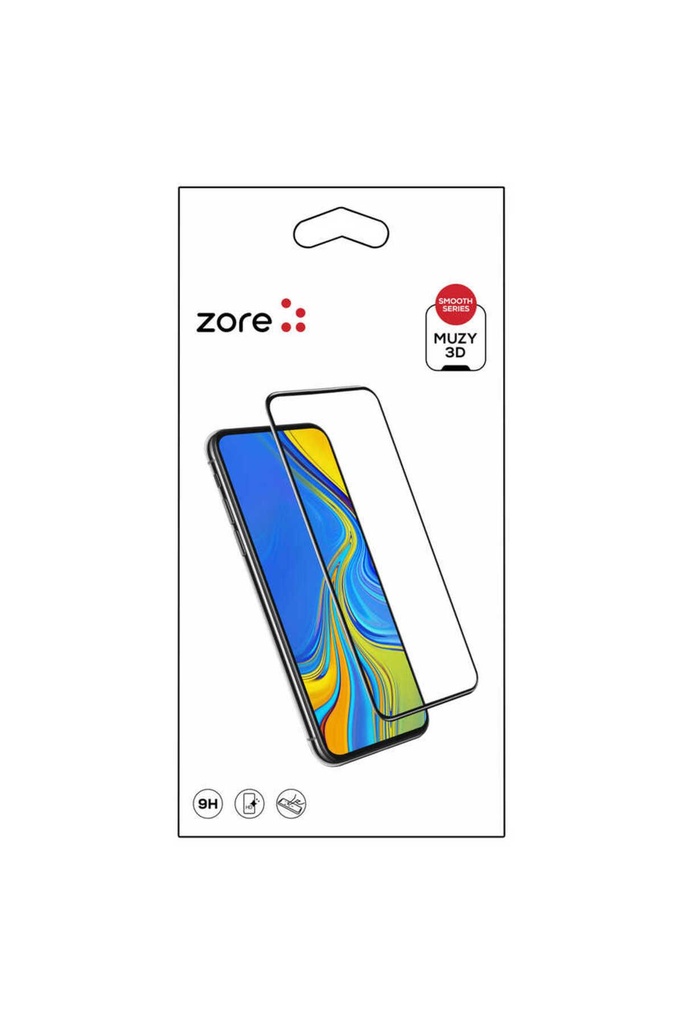 Xiaomi Redmi 9A Uyumlu Zore 3D Muzy Temperli Cam Ekran Koruyucu
