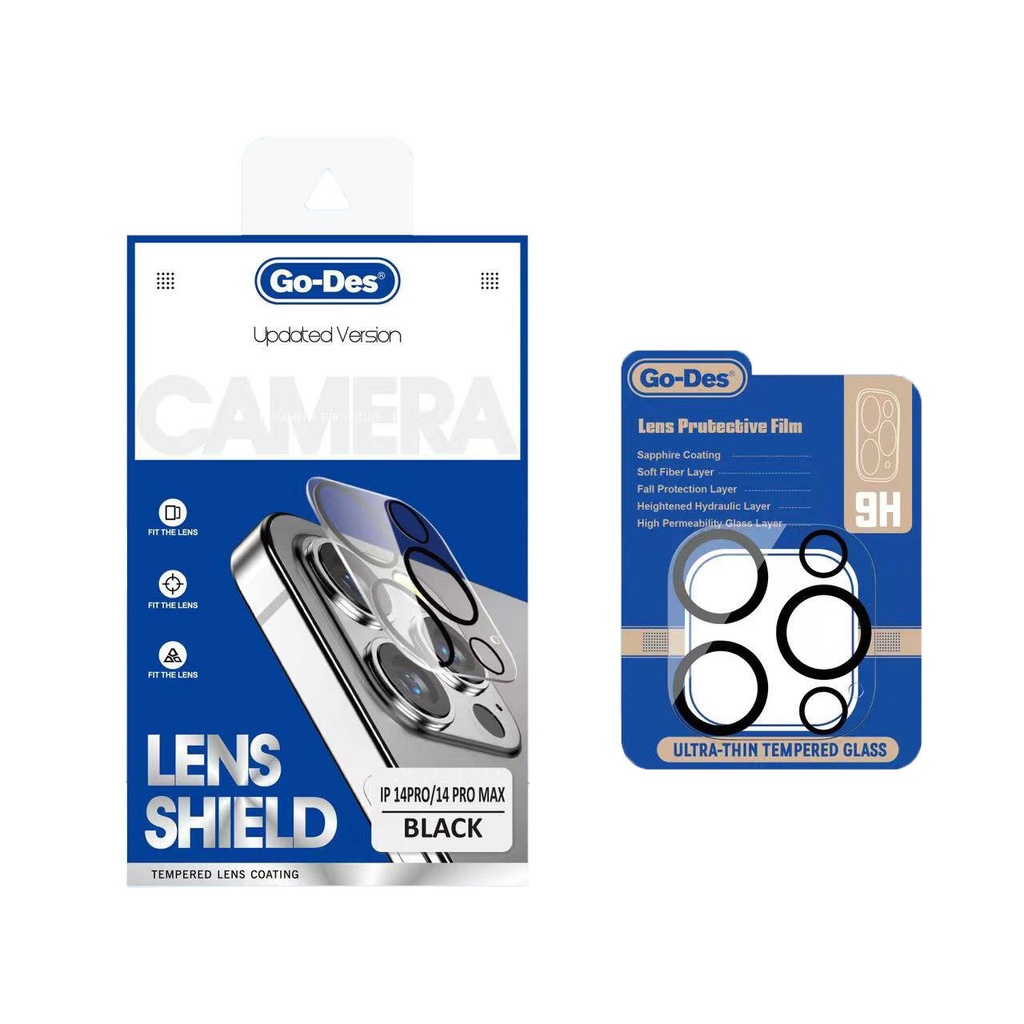 Apple iPhone 14 Pro Uyumlu Go Des Lens Shield CL-14 Kamera Lens Koruyucu