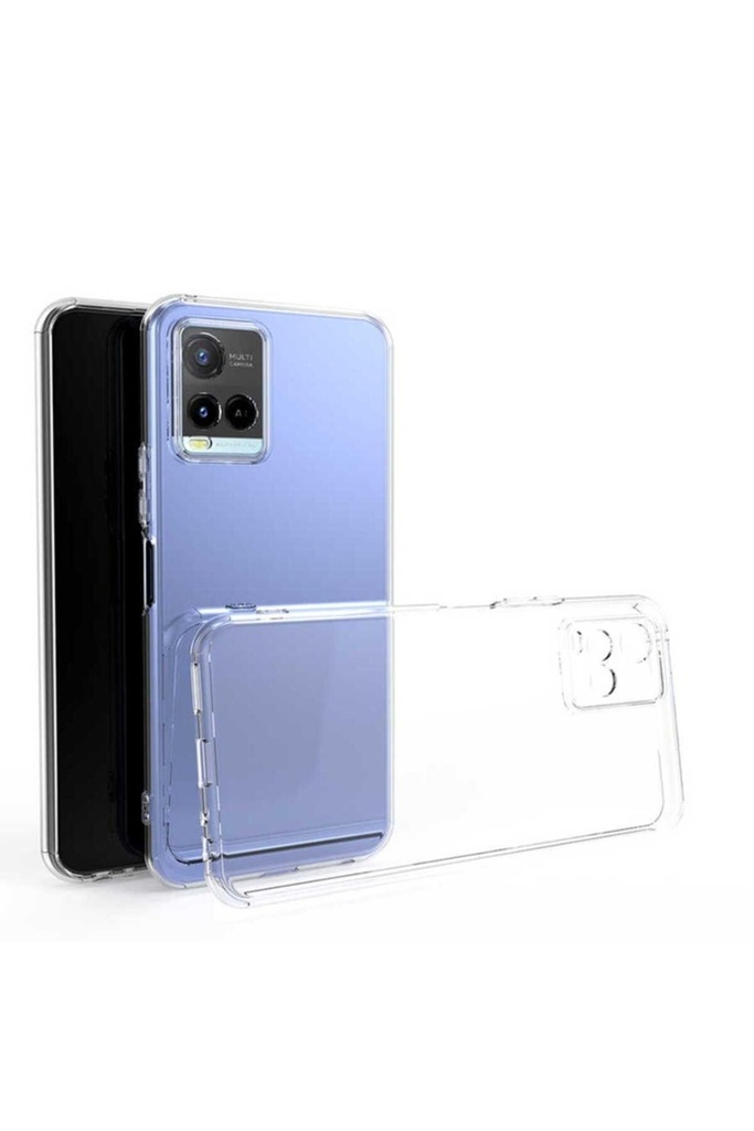 Vivo Y33S Uyumlu Kılıf Zore Kamera Korumalı Süper Silikon Kapak