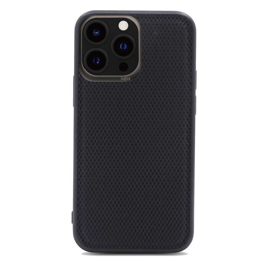 Apple iPhone 13 Pro Max Uyumlu Kılıf Kajsa Preppie Serisi Dark Kapak