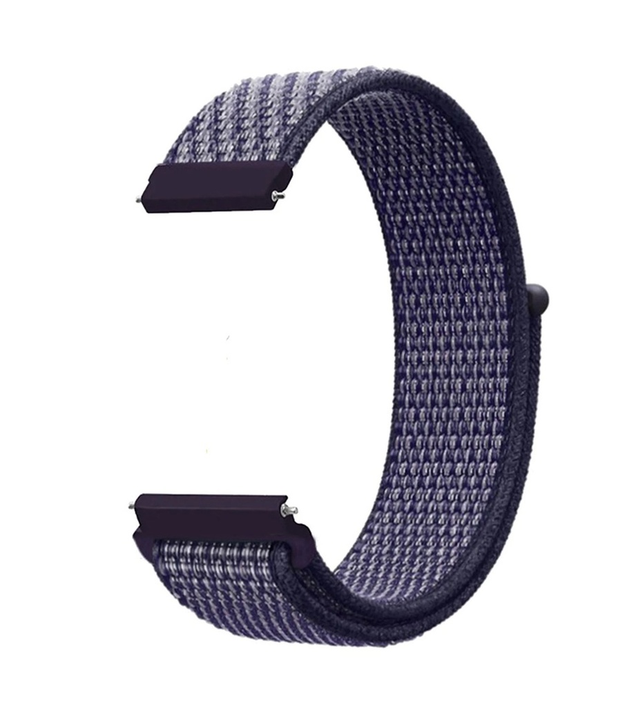 Huawei Watch GT 3 46mm Uyumlu Kordon Hasır Örgü Cırt Cırtlı Terletmeyen Zore KRD-03 Kumaş Kayış