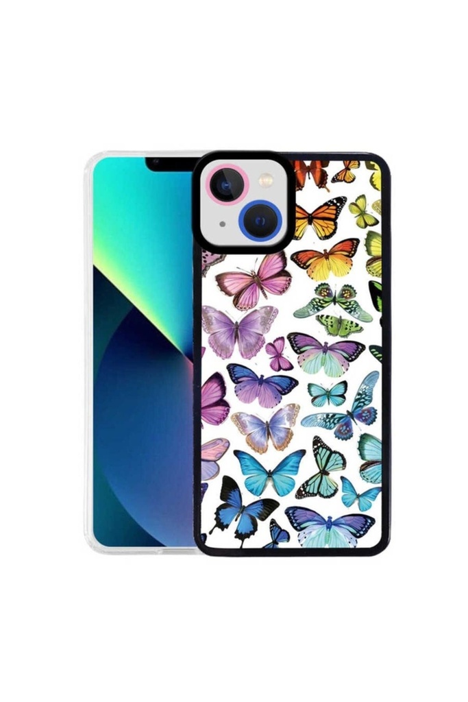 Apple iPhone 13 Uyumlu Kılıf Zore M-Fit Desenli Kapak
