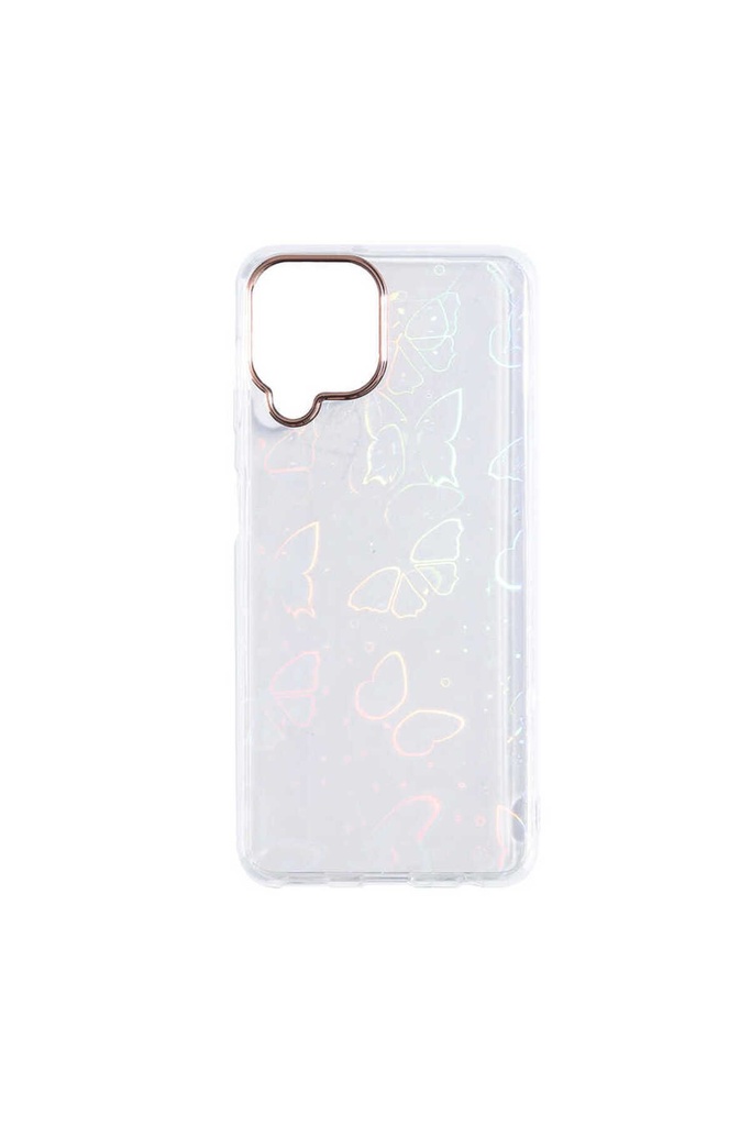 Samsung Galaxy A22 4G Uyumlu Kılıf Zore Sidney Desenli Sert Kapak