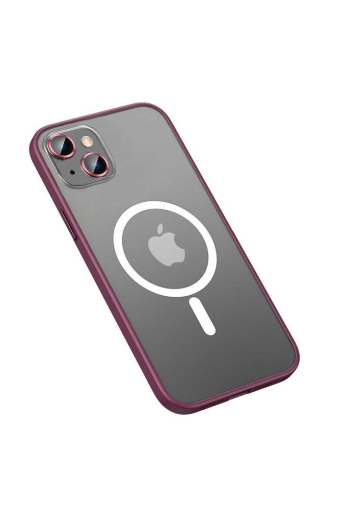 Apple iPhone 13 Uyumlu Kılıf Zore Mokka Wireless Kapak