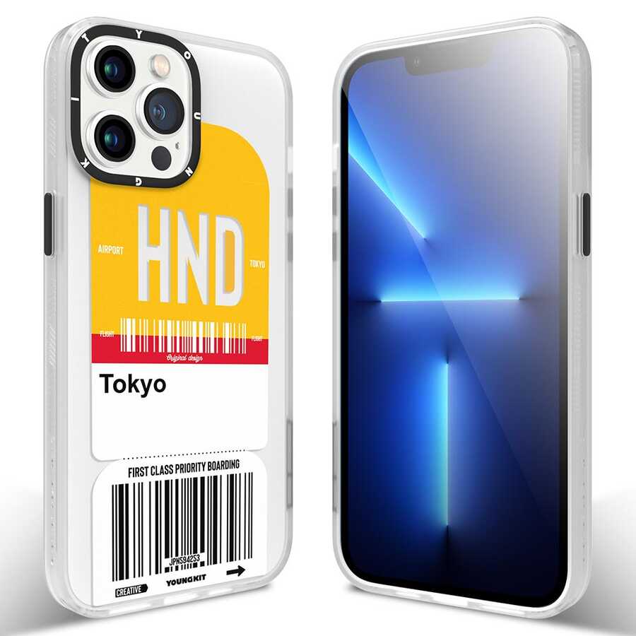 Apple iPhone 13 Pro Max Uyumlu Kılıf YoungKit Any Time Trip Serisi Kapak