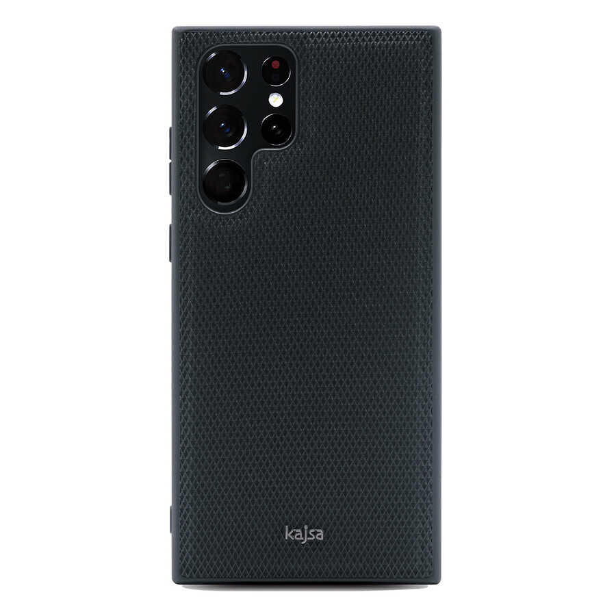 Samsung Galaxy S22 Ultra Uyumlu Kılıf Kajsa Preppie Serisi Dark Kapak