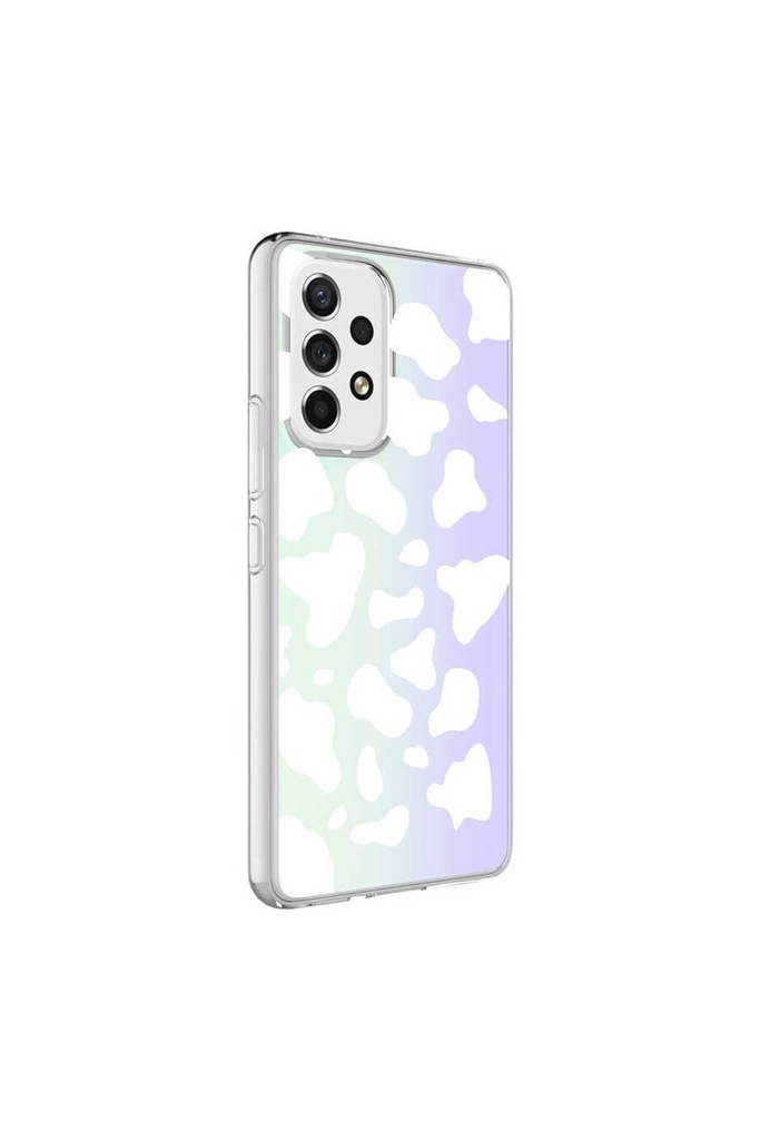Samsung Galaxy A13 4G Uyumlu Kılıf Zore M-Blue Desenli Kapak