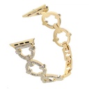 ​​​Apple Watch 40mm Uyumlu Kordon Paslanmaz Metal Luxury Taşlı Tasarım KRD-57 Kayış