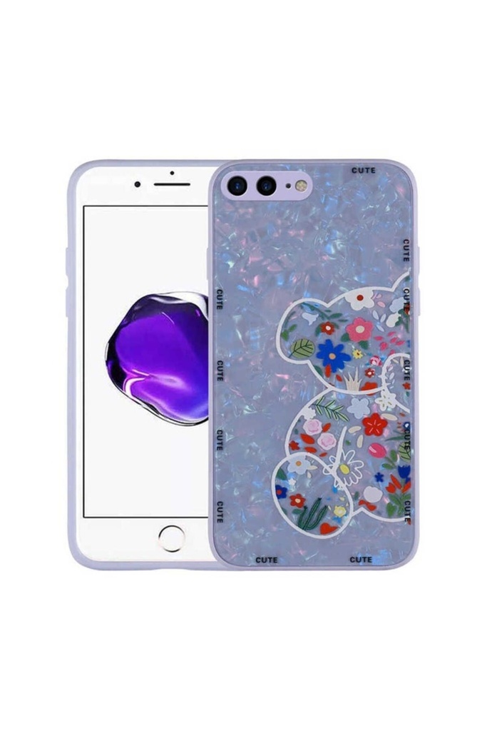 Apple iPhone 7 Plus Uyumlu Kılıf Desenli Sert Silikon Zore Mumila Kapak
