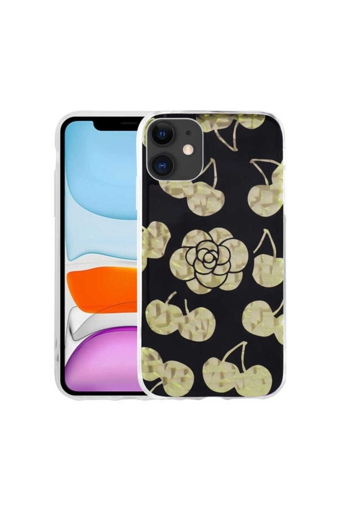 Apple iPhone 11 Uyumlu Kılıf Desenli Sert Zore Elnov Kapak