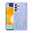 Samsung Galaxy A73 Uyumlu Kılıf Simli Desenli Kamera Korumalı Parlak Zore Popy Kapak