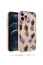 Apple iPhone 12 Pro Max Uyumlu Kılıf Desenli Kamera Korumalı Parlak Zore Nora Kapak
