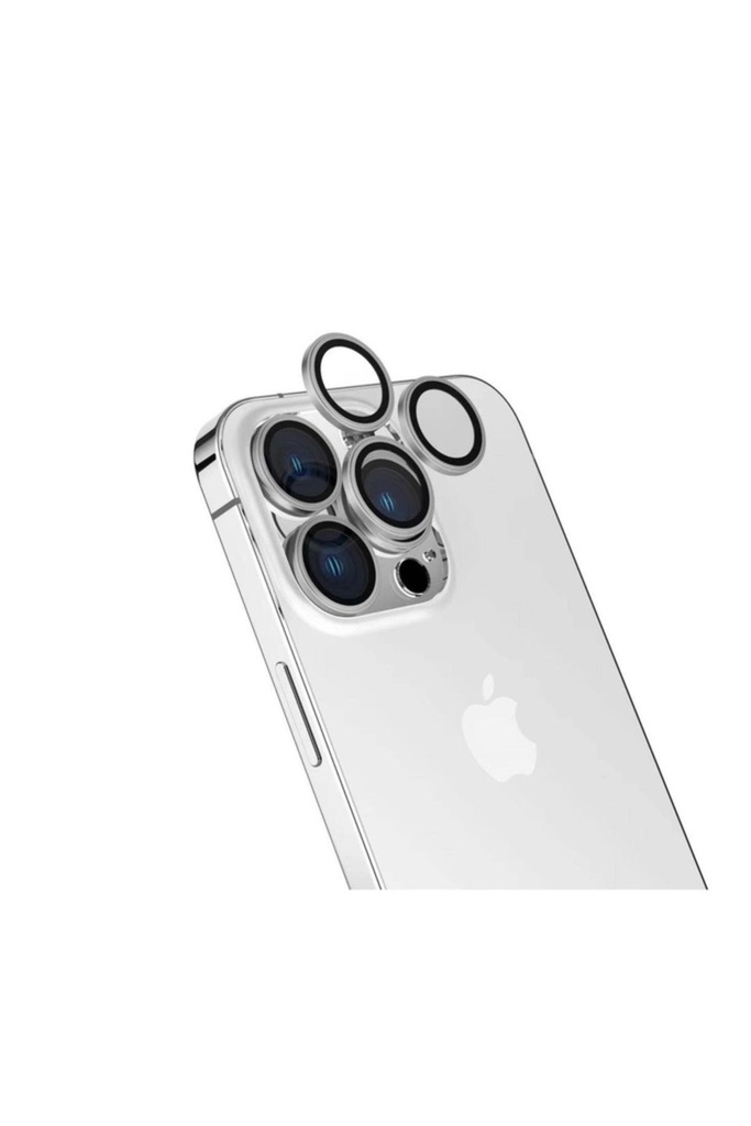 Apple iPhone 15 Pro Max Uyumlu Zore Safir CL-15 Parmak İzi Bırakmayan Anti-Reflective Kamera Lens Koruyucu