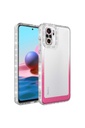Xiaomi Redmi Note 10 Uyumlu Kılıf Simli ve Renk Geçiş Tasarımlı Lens Korumalı Zore Park Kapak