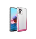 Xiaomi Redmi Note 10S Uyumlu Kılıf Simli ve Renk Geçiş Tasarımlı Lens Korumalı Zore Park Kapak