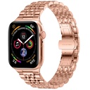 Apple Watch Ultra 49mm Uyumlu Kordon Wiwu Seven Beads Steel Belt Metal Strap Kayış