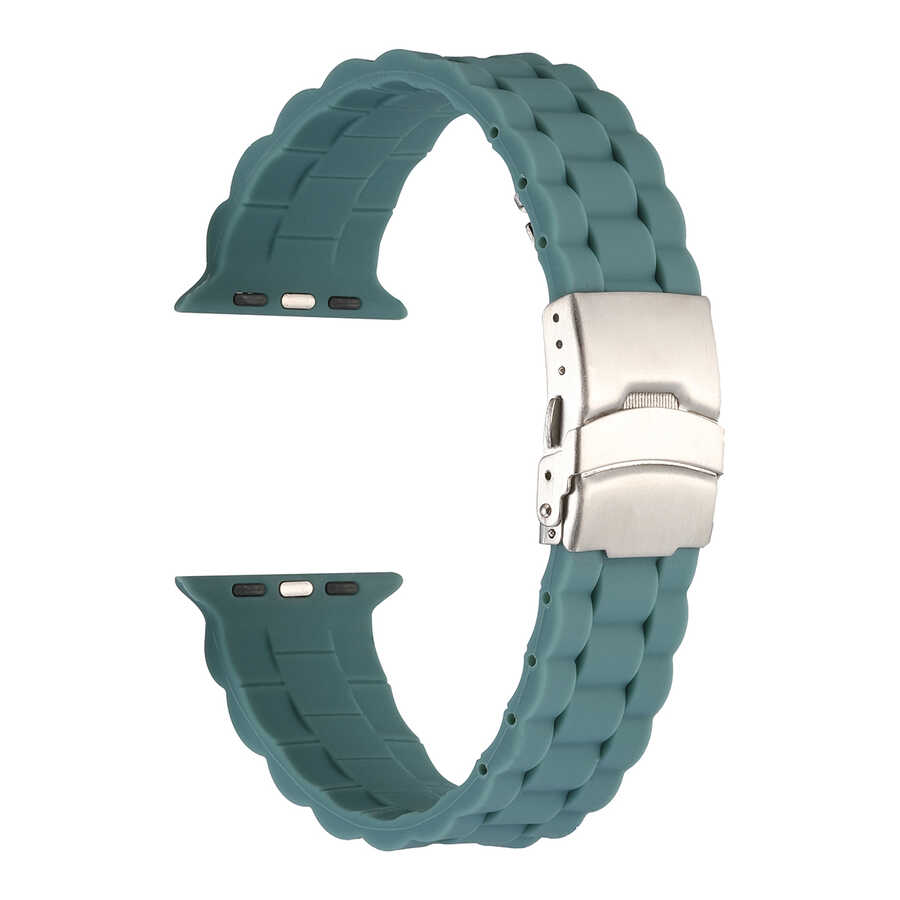 Apple Watch Ultra 49mm Uyumlu Kordon KRD-72 Silikon Strap Kayış