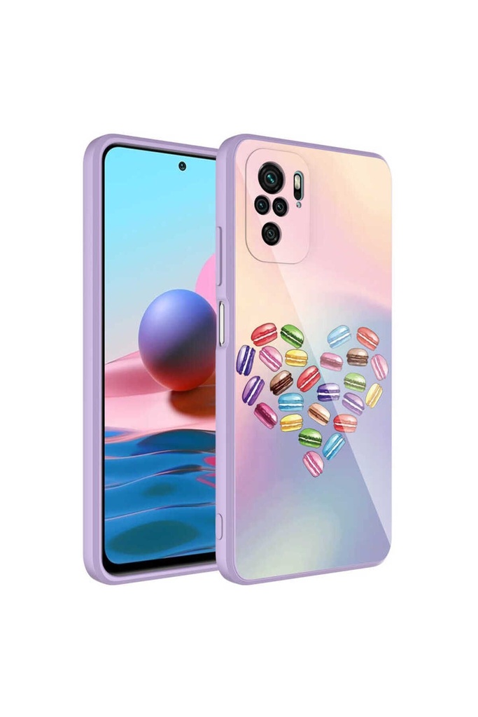 Xiaomi Poco M5S Uyumlu Kılıf Kamera Korumalı Desenli Sert Silikon Zore Epoksi Kapak