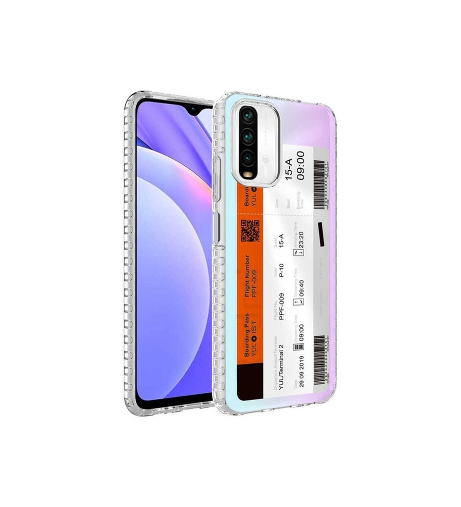 Xiaomi Redmi Note 10S Uyumlu Kılıf Airbag Kenarlı Renkli Desenli Silikon Zore Elegans Kapak