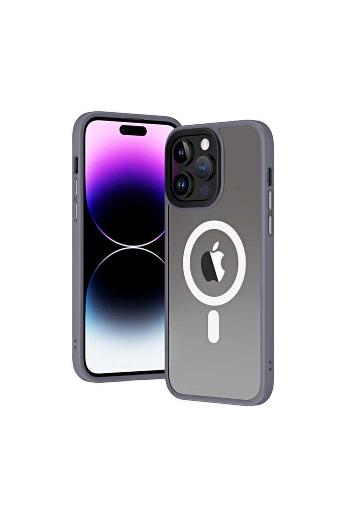 Apple iPhone 13 Uyumlu Kılıf Wireless Şarj Özellikli Zore Hibrit M-safe Kapak