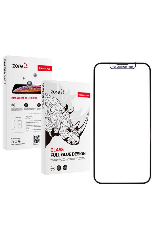 Apple iPhone 14 Pro Uyumlu Zore Rika Premium Temperli Cam Ekran Koruyucu