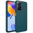 Xiaomi Redmi Note 11 Pro 5G Uyumlu Kılıf Metal Çerçeve ve Buton Tasarımlı Silikon Zore Luna Kapak