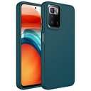 Xiaomi Redmi 10 Uyumlu Kılıf Metal Çerçeve ve Buton Tasarımlı Silikon Zore Luna Kapak