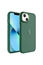 Apple iPhone 13 Uyumlu Kılıf Buzlu Sert PC Zore May Kapak