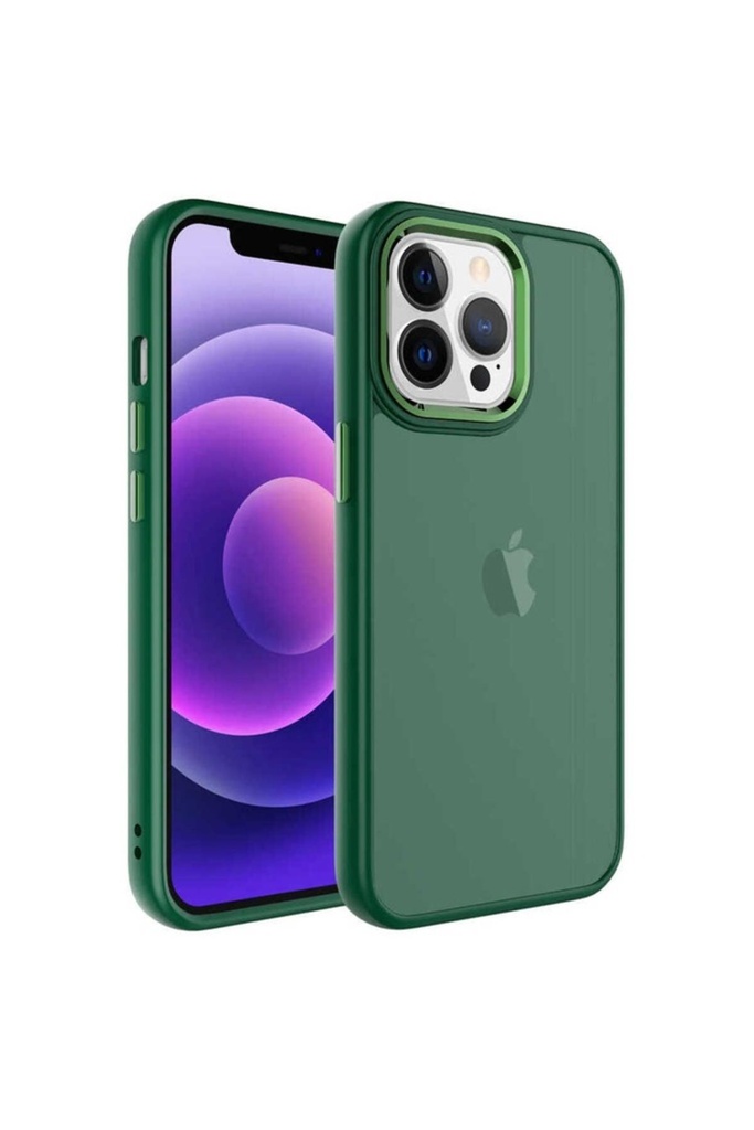 Apple iPhone 13 Pro Uyumlu Kılıf Buzlu Sert PC Zore May Kapak