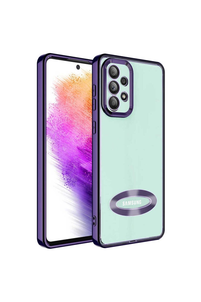 Samsung Galaxy A32 4G Uyumlu Kılıf Kamera Korumalı Logo Gösteren Zore Omega Kapak