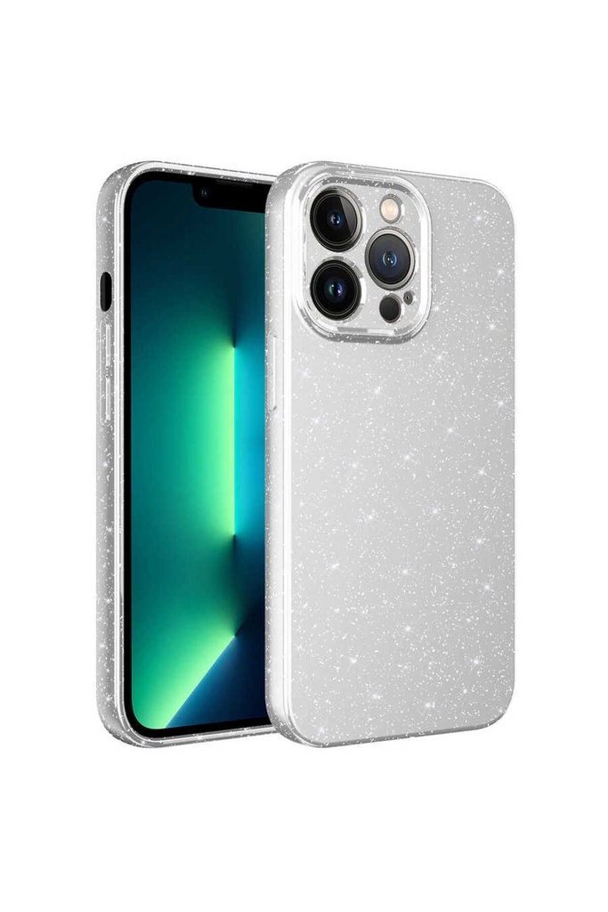Apple iPhone 12 Pro Uyumlu Kılıf Kamera Korumalı Simli Lüks Zore Koton Kapak