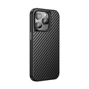 Apple iPhone 14 Pro Uyumlu Kılıf Aramid Karbon Fiber M-safe Özellikli Wlons Radison Kapak