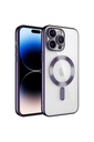 Apple iPhone 14 Pro Max Uyumlu Kılıf Kamera Korumalı M-safe Wireless Şarj Özellikli Zore Demre Kapak