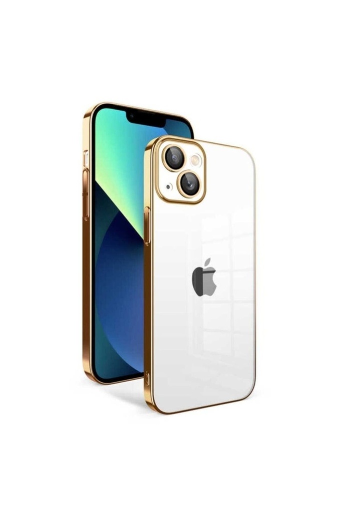 Apple iPhone 13 Uyumlu Kılıf Kamera Korumalı Renkli Çerçeveli Zore Garaj Kapak